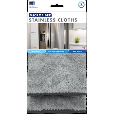 Viking Schroeder & Tremayne Microfiber Cleaning Cloth 12 in. W X 16 in. L 2 pk 239700